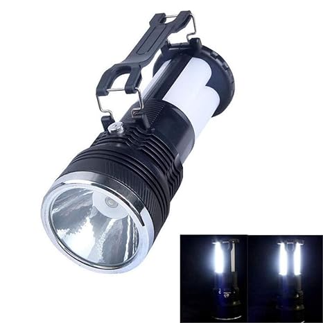 elegantstunning Outdoor Solar Camping Lamp Tent Multi-Functional Camping Flashlight Emergency Lamp