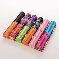 6goodeals Lipstick Case MULTI-SET Silky Satin Fabric Cosmetic Case with Mirror, Various Design ~ USA SELLER!! (12)