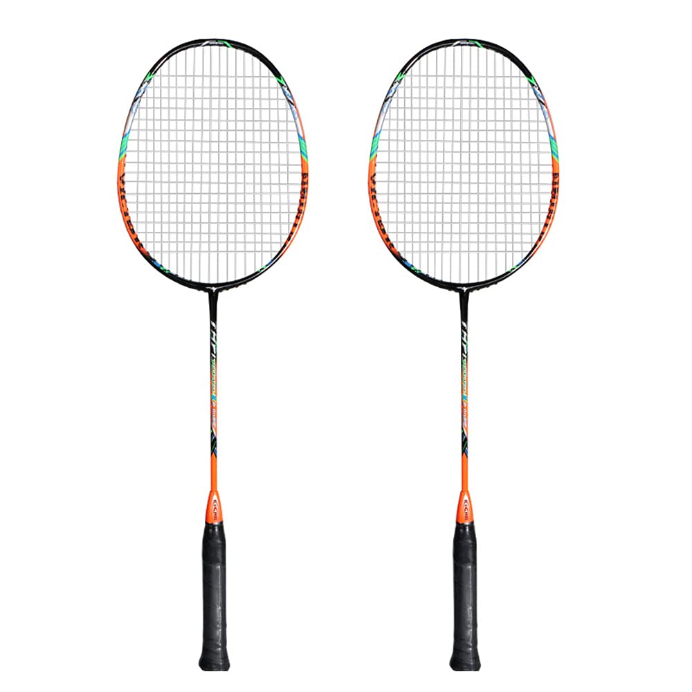 2 Player Badminton Bat Replacement Set Ultra Light Carbon Fiber