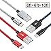 iPhone Charger, Kinwal 3Pack 6FT/6FT/10FT Nylon Braided 8 Pin High Speed Lightning Cable Charging Cables USB Charger Cord, for iPhone X / 8 / 8 Plus / 7 / 7 Plus / 6s / 6s Plus / iPad and more
