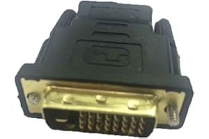 niceeshop Gold Plated HDMI Female to DVI-D(24+1) Male Adapter Converter,Black