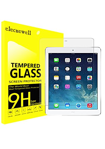 elecnewell iPad Mini 4 Glass Screen Protector, Newell Premium Tempered Glass Screen Protector (for iPad Mini 4) HD Bubble-Free Anti-Scratch Anti-Fingerprint Cover