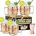 Moscow Mule Copper Mugs - Set of 4-16 oz Copper Mug Cups