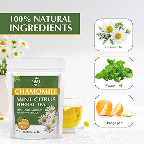 Organic Chamomile Mint Citrus Herbal Tea Bags, Caffeine FreeBetter