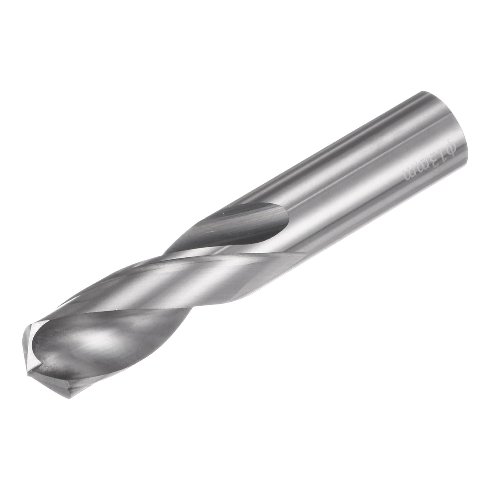 Photo 1 of uxcell Solid Carbide Drill Bit, 13mm (0.512") YG6X/C3 Micro-Grain Tungsten Carbide Short Twist Drill Bits Straight Shank for Drilling Stainless Steel Aluminum Metal Plastic