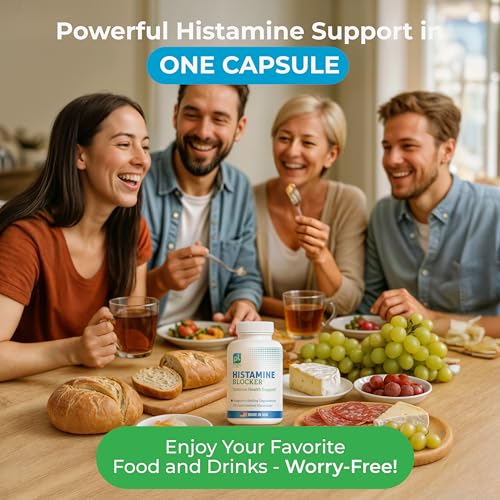 Prodigy Life Premium Histamine Block Supplement - Advanced Histamine Blocker Supplement - with Diamine Oxidase (DAO) Enzyme - Breaks Down Histamine For Food-Derived Histamine Intolerance - 30 ct