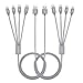JASTEK 2Pack Multi USB Cable,3.3 ft (1M) 4 in 1 Braided Multiple Charging Cable Alluminum Adapter Connector with Type C,2x 8 Pin Lighting,Micro USB for Universal Use -Alluminum Grey