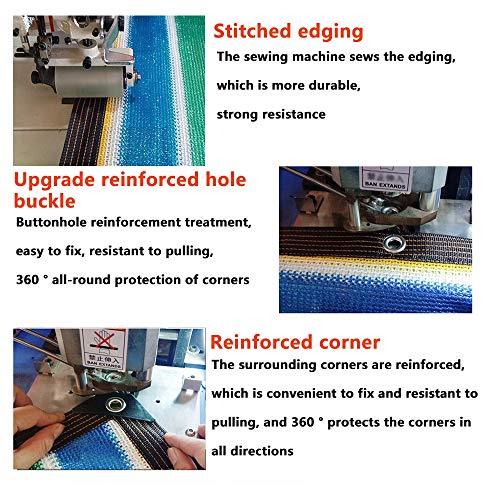 HUAHUA Sonnensegel Sonnenschutznetze Und Sonnensegel Im Freien, Strapazierfähiges Anti-Aging-Balkondach… – Bild 6