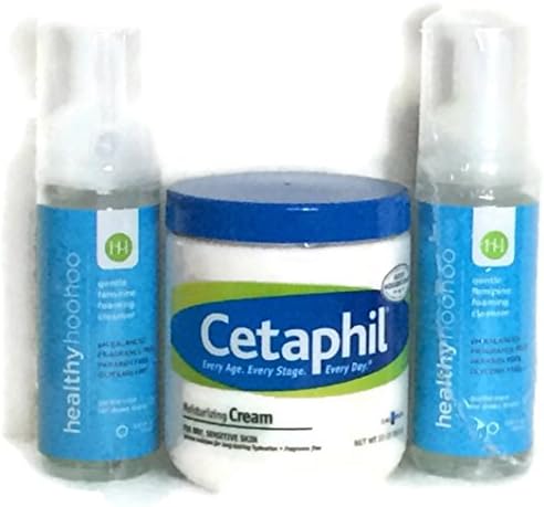 Original Cetaphil Cream 20 oz &amp; (2) Healthy HooHoo 5.07 fl. oz