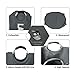 DOKEHOM 115L X-Large Laundry Basket, Collapsible Laundry Bag, Freestanding Tall Clothes Hamper, Foldable Washing Bin (Dark Grey)