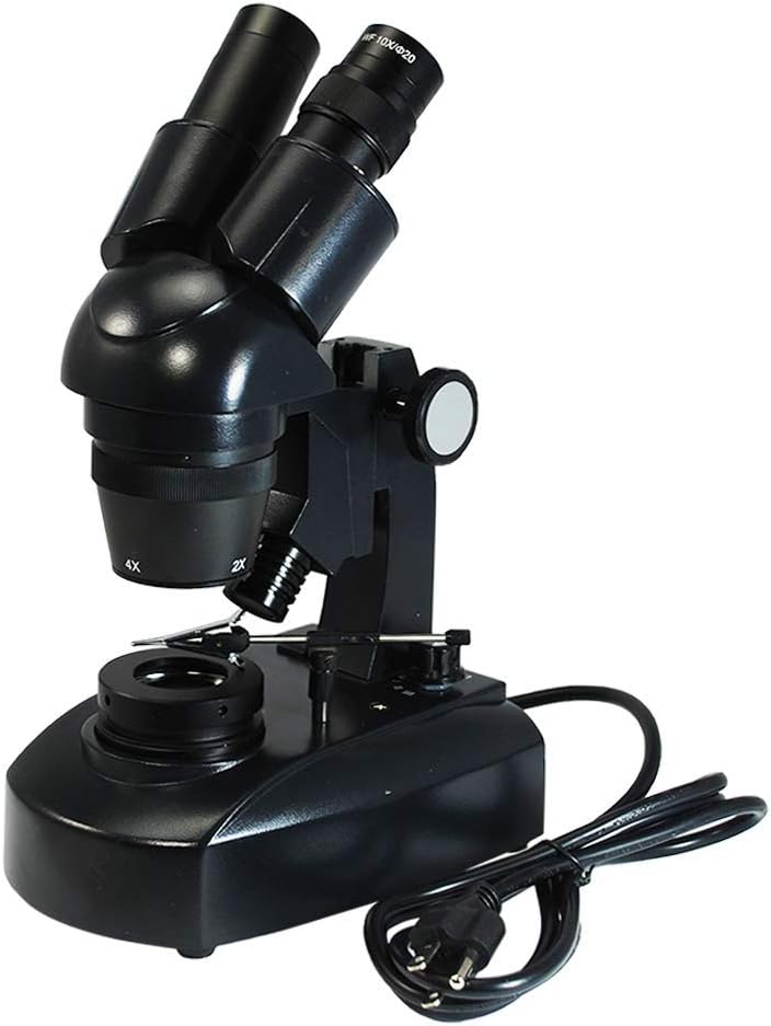 BoliOptics 20X/40X Jewelry Gem Stereo Microscope, Binocular, Halogen Light, Dark Field Condenser, Track Stand JM12010101