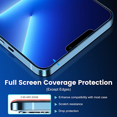 CIRYCASE [2 Stück] Schutzfolie Kompatibel mit iPhone 13 Pro Max 6,7 Zoll, 9H Härte und HD Schutzglas mit Positionierhilfe, 0,33mm Ultra-Klar Displayschutz, Anti-Kratzen, Blasenfrei, Hülle Freundllich