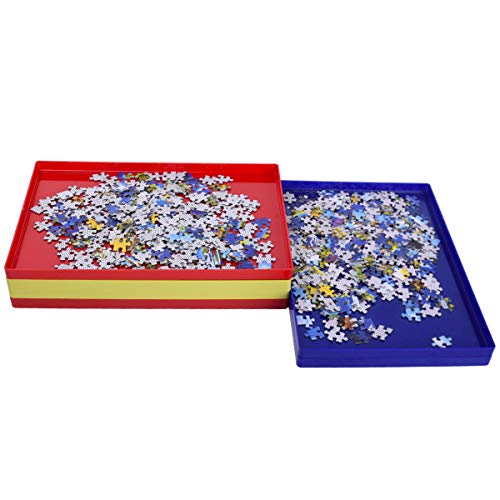 Vencer Puzzle Stack Sorting Trays for 1,000 Loose Pieces Puzzle Gift