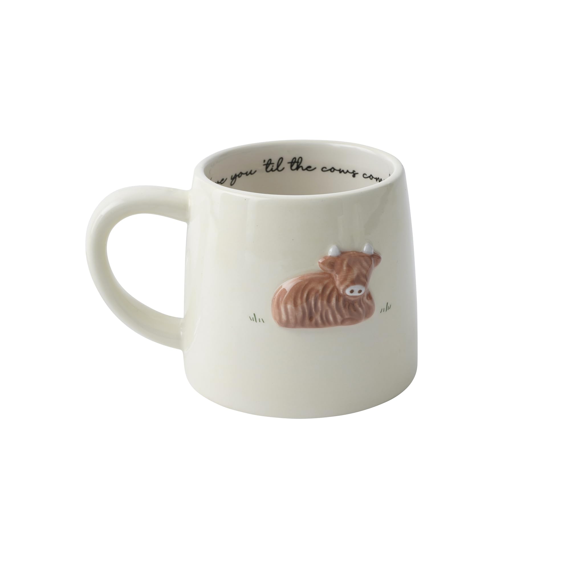 CGB Giftware | Bramble Farm Highland Cow Stoneware Mug in Gift Box | Homeware | Kitchenware | Highland Cow Mug | Bramble Farm GB07497