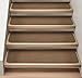 House, Home and More Set of 12 Attachable Indoor Carpet Stair Treads - Toffee Brown - 8 Inches X 30 Inches