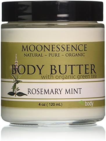Moonessence Body Butter, Rosemary Mint with Organic Green Tea, 4 Ounce
