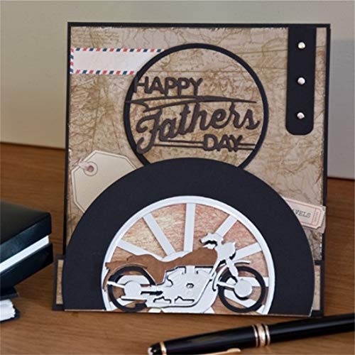 Metal Cutting Dies Valentines,Metal Cutting Dies for Scrapbooking Album Card Craft Dies,Nesting Die for DIY Embossing Stencils Love Make (Happy Father Day)