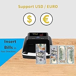 BISOFICE Counterfeit Bill Detector, Portable Money