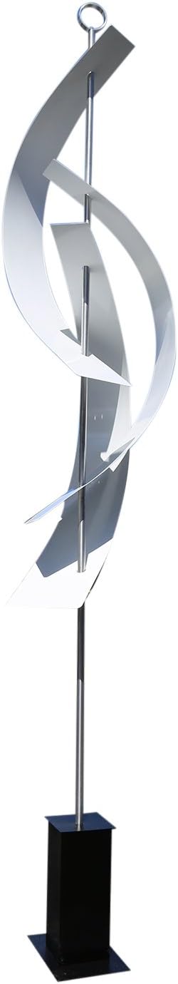 Statements2000 94-inch Large Abstract Indoor Outdoor Garden Decor, Metal Yard Sculpture, White Maritime Massive by Jon Allen Metal Art