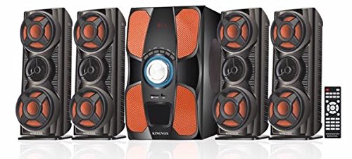 kingvox 4.1 Speakers With 6.5Inches Sub Woofer For Deep bass , Pack Of 4