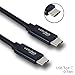 WiRoTech USB C Cable, Black USB-C to USB-C Fast Charging Cable (10 feet, Black)