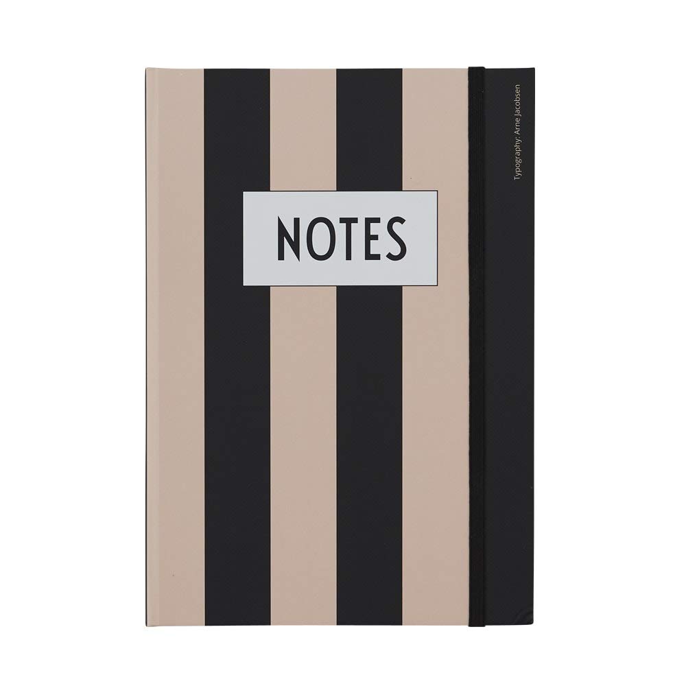 Design Letters Classic Notebook (Nude) – Fashionable Notebook for Personal Thoughts, Work or Sketches, for School and Work, Lined Wooden-Free Paper, 146 Pages, L: 21 x W: 14,8cm