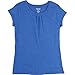 French Toast Girls' Short Sleeve Crew Neck Tee,Princess Blue Heather,10/12