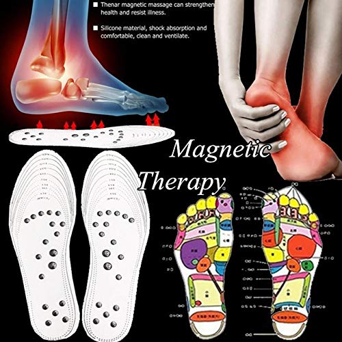1Pair Acupressure Magnetic Massage Foot Insole Therapy Reflexology Pain Relief Pads