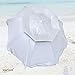 8 ft Solar Guard Deluxe Dual Canopy Beach Umbrella UPF 150+ Ultra Cool - Heavy Duty Wind / Water Resistant