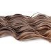 Brown Ombre Wig 28 Inch Long Wavy Wig Soft Dark Warm Brown Roots Mixed Ash Blonde Curly Hair for Women Glueless Long Wave Synthetic Wig Free Wig Cap Cosplay Halloween Wig