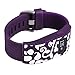 French Bull - Fitbit Charge/Fitbit Charge HR Slim Designer Sleeve - Band Cover - Vines plum/white