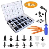 Auto Push Clips Car Retainer Clips Car Trim Fasteners Clips Kit Most Popular Sizes Car Clips Fender and Bumper Fittings Clips Compatible GM Ford Toyota Honda Chrysler (420 pcs)