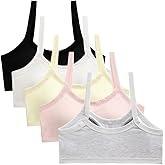 GAOIYO Teen Girls Seamless Training Bra Cotton Cami Wireless Bras Elastic