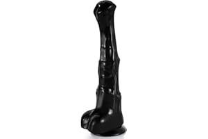 Aobrong 16.1 inch Realistic Horse Dildo, Lifelike Huge Dildo with Strong Suction Cup for Hands-free Play, Flexible Dildos wit