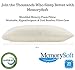 MemorySoft Ultra-Luxury Shredded Memory Foam Pillow Washable, Hypoallergenic and Cool Bamboo Case- Great as a Reading Pillow or Bed Rest Pillow - Standard Size Fits Twin to King