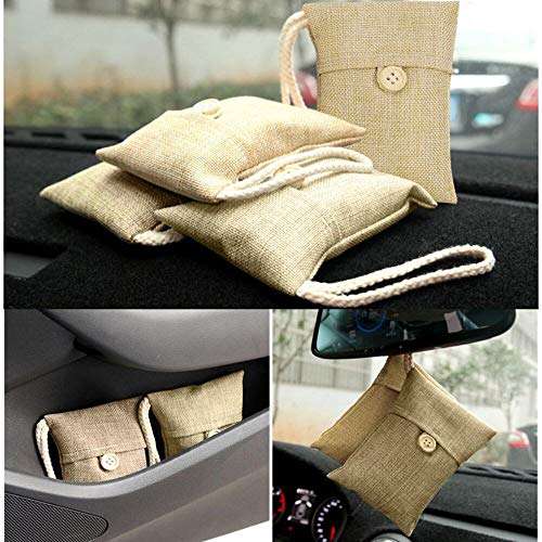 Air Freshener Bamboo Charcoal Activated Carbon Odor Deodorant,Outsta New Gadgets Bags Car Air Freshener 2018 New (5pcs, Beige)