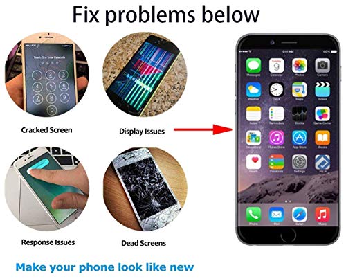 for iPhone 7 Screen Replacement Black Touch Screen Digitizer LCD Display for iPhone 7 Frame with Repair Tools (iPhone 7, Black) - Thumbnail 6
