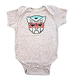 Transformers Autobot Color Shield Gray Onesie Baby Romper (0-6 Months)