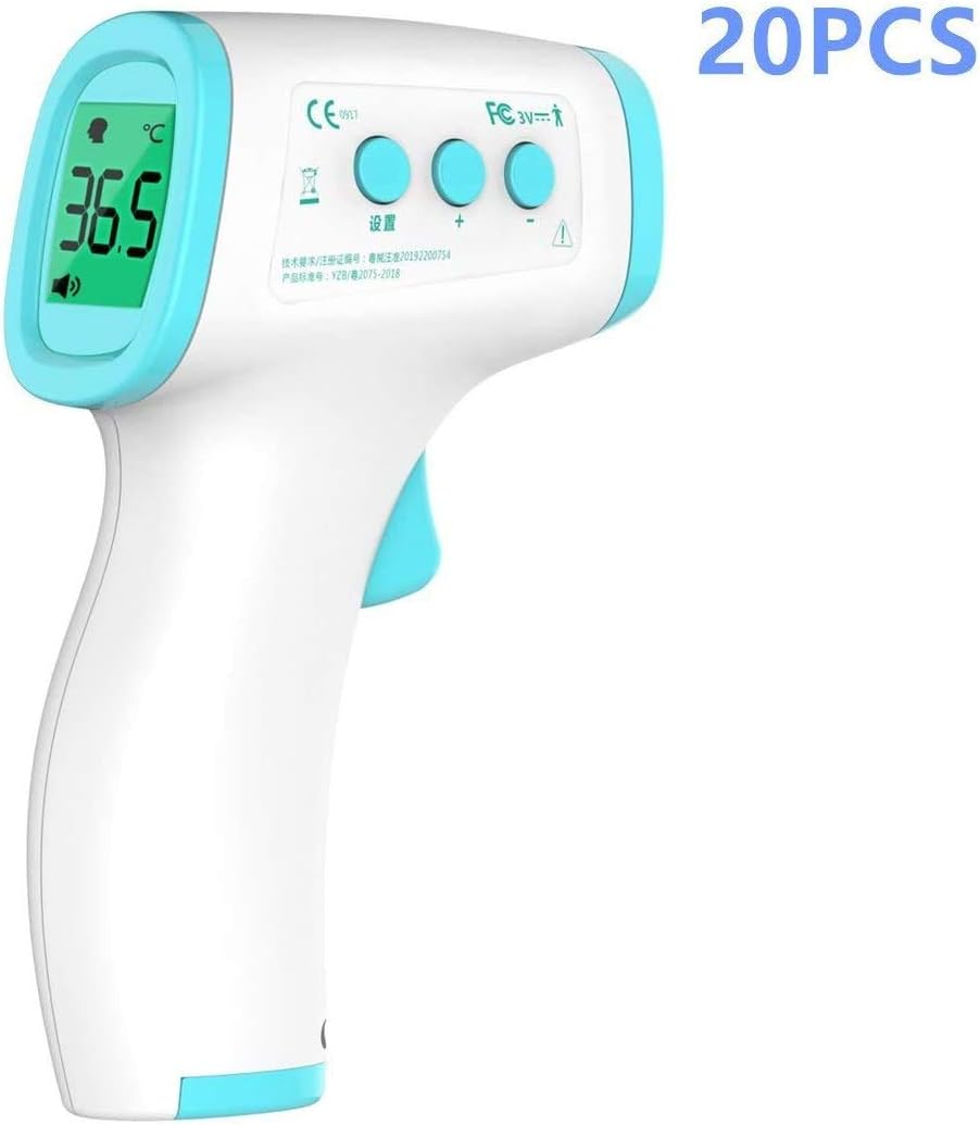 Cxmm Medical Forehead and Ear Thermometer for Baby, Kids and Adults - Infrared Digital Thermometer Gun with Fever Indicator