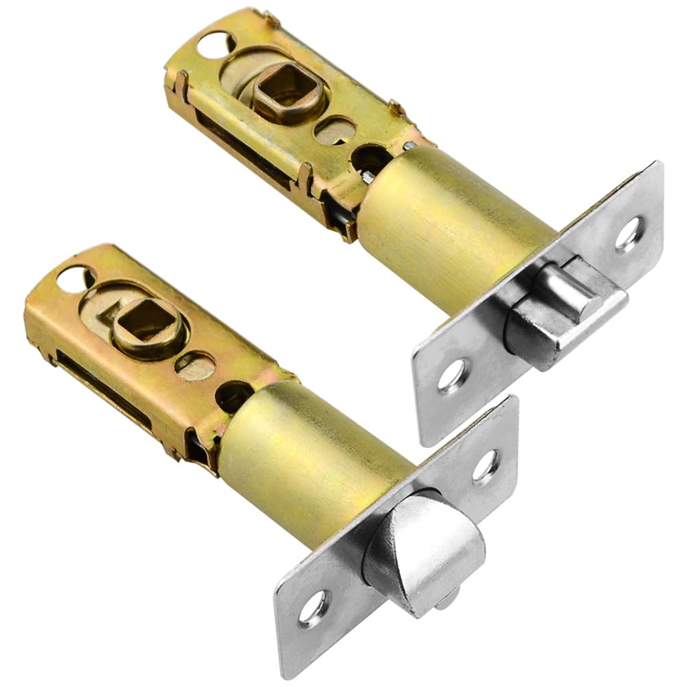 TOVOT 2PCS Tubular Latch 60/70MM Door-Locks Latch Mortice Latch for Internal Round Door Handles(7 * 8mm Hole)