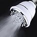 AquaCare By Hotel Spa Filtered Shower Head 4 Inch Chrome Face 6 Setting Showerhead with 3 Stage Shower Filter Cartridge Inside. (Dual White/Chrome Finish)
