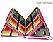 Miraclekoo 120 Slots PU Leather Pencil Holder Pencil Case Large Capacity Multi-layer Pencil Bag (ROSE)