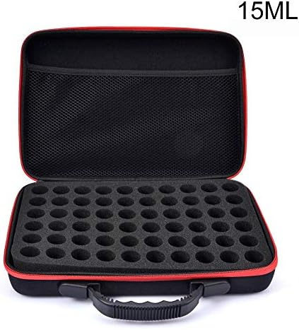 dingshang8828 60 Bottles Essential Oils Carrying Case, Essential Oils Display Organizer,Essential Oils Handle Carrying Case Bag Nail Polish Storage Box Foam Insert Organizer Tote.