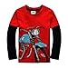 [IGO.]Long Sleeve Baby boys clothing infant toddler Motorcycle T-shirts CG31T2, 2-3Y Red