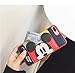 Red Mouse Soft Silicone Leather Mickey Mouse Case with Card Holder Stand for iPhone 7 Plus / 8 Plus 7Plus 8Plus Large Size Disney Disneyland Cartoon Protective Cute Lovely Kids Girls Girls