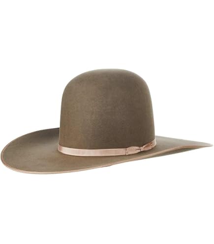 RODEO KING Mens RK480 RK 7X Blk Band 4 1/2` Brim Open Felt 75/8