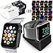 Orzly Watch Series 3 Pack, Ultimate Pack for Apple Watch Series 3 & Series 2 (38 MM) - Includes Compact Stand and 20 FacePlates [Protective Apple Watch 3 Cases] in Assorted Colour Multi-Pack