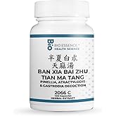 Bio Essence Health Science 2066C BAN XIA Bai Zhu Tian Ma Tang/Pinellia,Atractylodis&Gastrodia Decoction 100 Capsules/Bottle (2 Bottles)