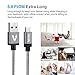 USB Cable,Veckle 6.6 ft Reversible USB 2.0 to Micro USB Cable Braided, Quick Charge and High Speed Data Sync for Android Smartphone, Samsung Galaxy, HTC, Motorola, Nokia and More, Grey
