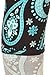 R621-OS Aqua Paisley Print Fashion Leggings